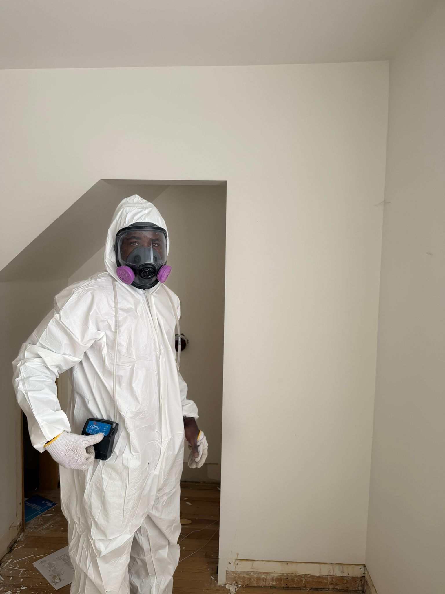 Swift Remediation & Contracting certified technician on site
